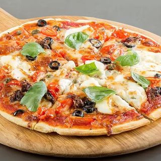 Neapolitan com Carne Picada Fiambre e cogumelos