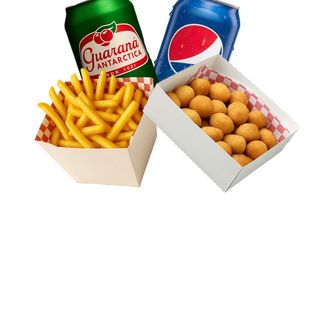 Box 30+ 2 bebidas + box batata frita