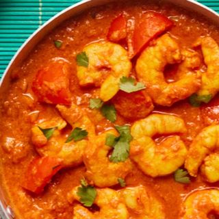 Tikka Masala de Camarão