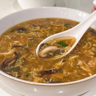 Sopa de Frango Azeda/chicken hot n sour soup