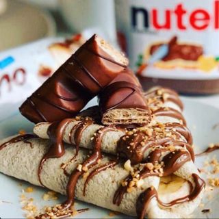 Crepe com Kinder bueno