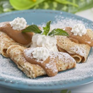 Crepe com doce de leite