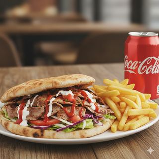 Doner kebab menu