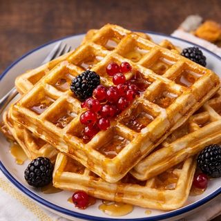 Waffles chocolate branco