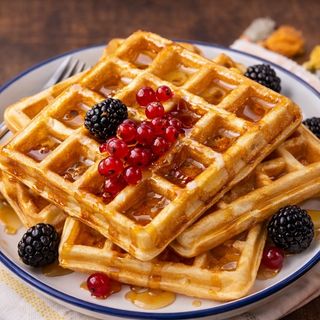 Waffles de pistachio