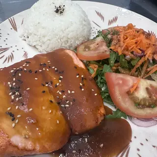 Salmão Teriyaki