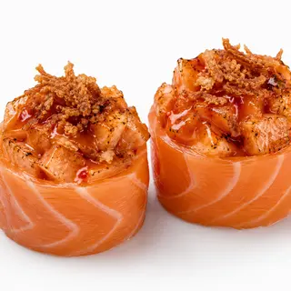Gunkan de Salmão braseado