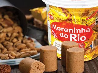 3 unidades 15g Paçoquinha de amendoim Moreninha do Rio