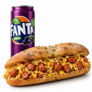 Pão de Alho Dog+ Bebida