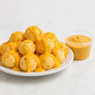10 Pães de queijo 22g+ Dip Cheddar