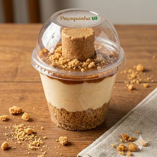 Cheesecake com Paçoquinha