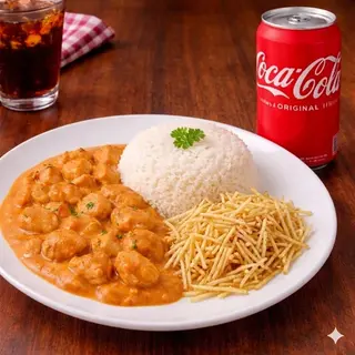 Strogonoff de Frango+Bebida