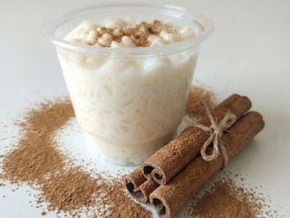 Arroz Doce com Leite Condensado e Côco
