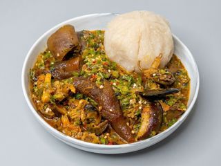 Okro Soup & Semo