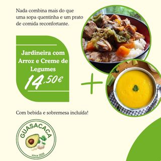 Jardineira e Creme de Legumes