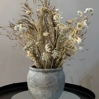 Composição Natural Eterna com Vaso