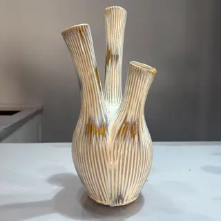 Jarra Cerâmica Decorativa de 3 Hastes