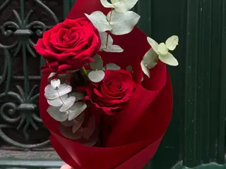 Duas rosas embaladas