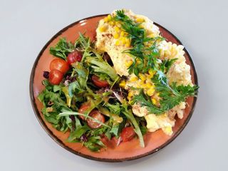 Tosta de ovos mexidos