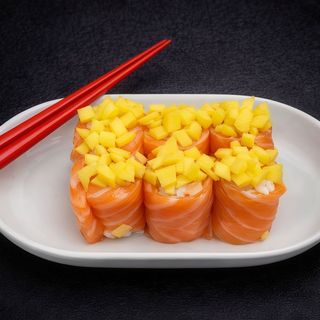 Gunkan de Salmão Tropical Manga (8 peças)