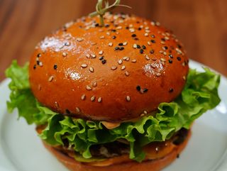 Vegetables burger combo