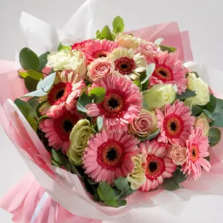 Ramo campestre rosa