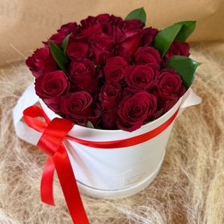 Caixa com rosas