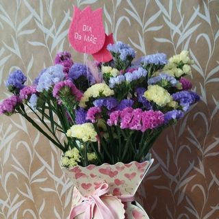 Caixa com flores