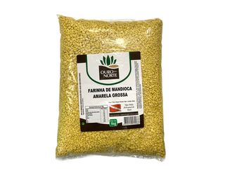 Farinha de Mandioca Tipo Puba amarela Grossa Ouro do norte 1kg