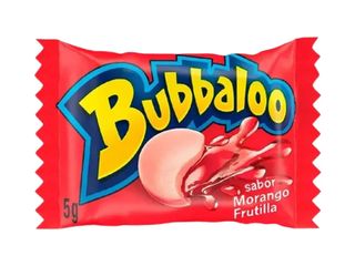 Chiclete Bubbaloo Sabor Morango Frutilla 5g