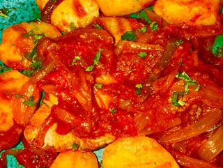 Bife De Atum Encebolado