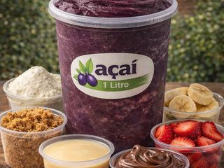 Pote de 1L de açai
