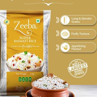 Arroz Basmati Super Zeeba 5 kg