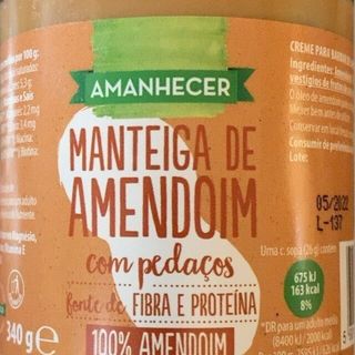 Amanhecer Manteiga de Amendoim 340g