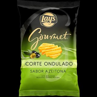Lays Gourmet Corte ondulado sabor azeitona