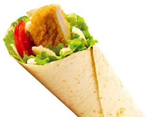 Wrap Caesar grelhado