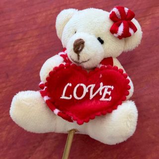 Urso 7 cm com suporte