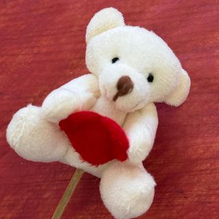 Urso 7 cm com suporte