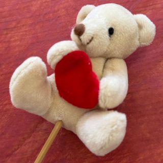 Urso 7 cm com suporte