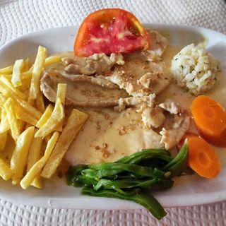 Bifinhos de Perú c/Mostarda e Amêndoa