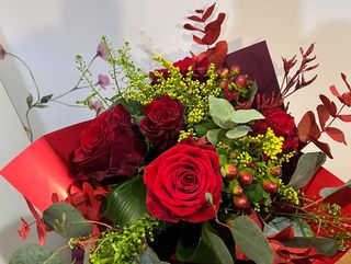 Bouquet de rosas paixão