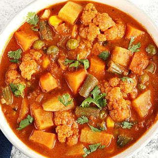 Vegetable Curry with RICE