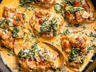 Chicken Spinach with RICE