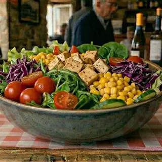 Salada de tofu