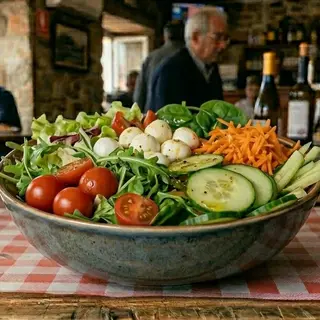 Salada de mozarela