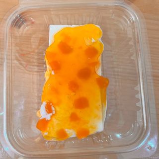 Cheesecake com cobertura de pêssego