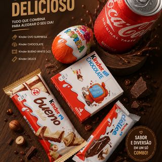 combo Kinder e coca cola