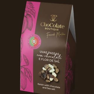 Caixa Uva Passa Coberta com Chocolate de Leite