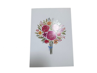 Cartao com buquet  de flores Deixe a sua mensagem nas notas ou ligue 965672401
