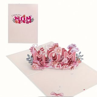 Cartão Pop-Up “I Love You Mom” 3D